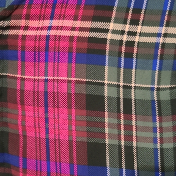 TORRID Women's Plaid Pink & Black Tunic Blouse - Size Large (Torrid Size 0) - Picture 6 of 12